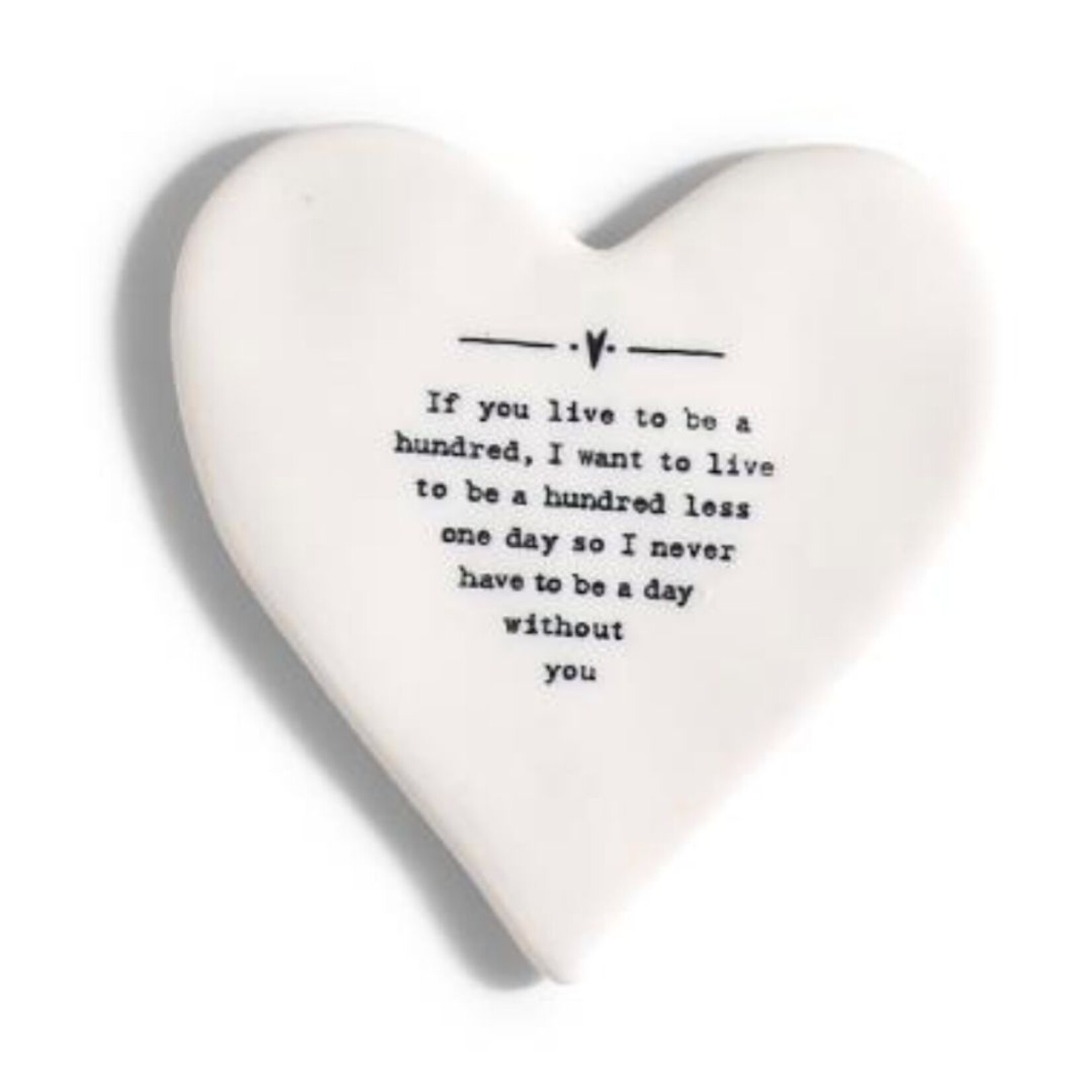 m. lynne designs live to be one hundred heart coaster