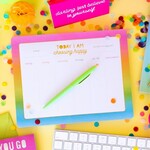 taylor elliott designs choose happy weekly planner notepad