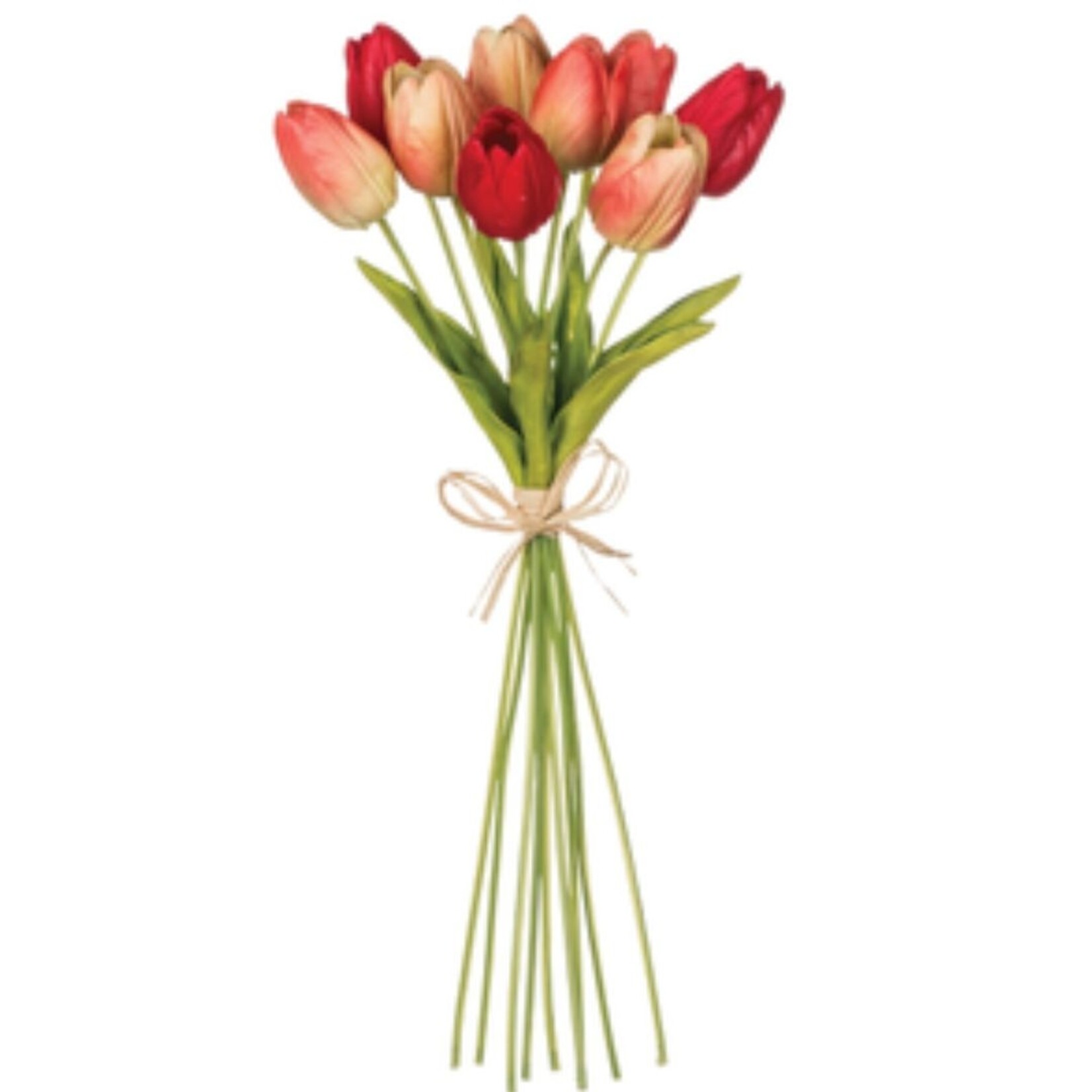 m. lynne designs coral tulip bouquet