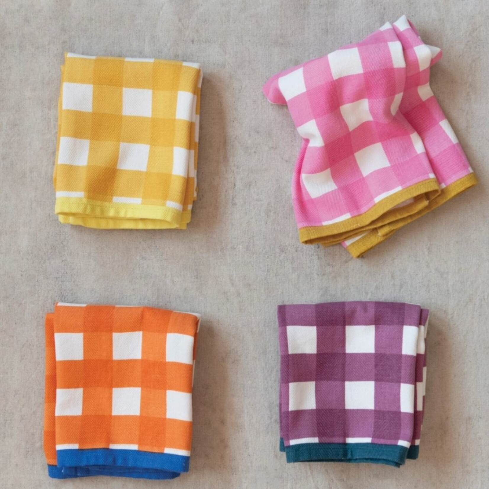 m. lynne designs gingham tea towel