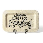 happy everything gold small dot mini rectangle platter