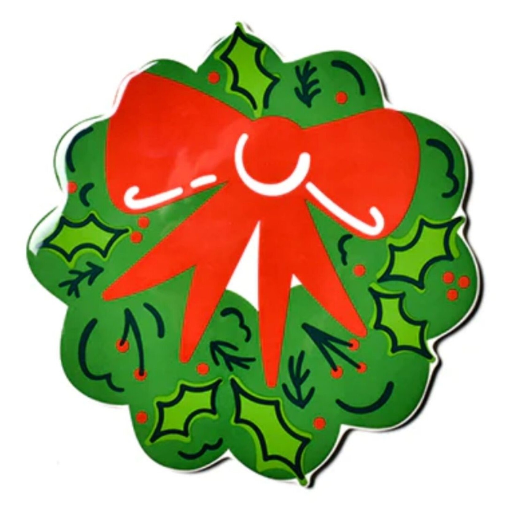 happy everything holly wreath big attachment