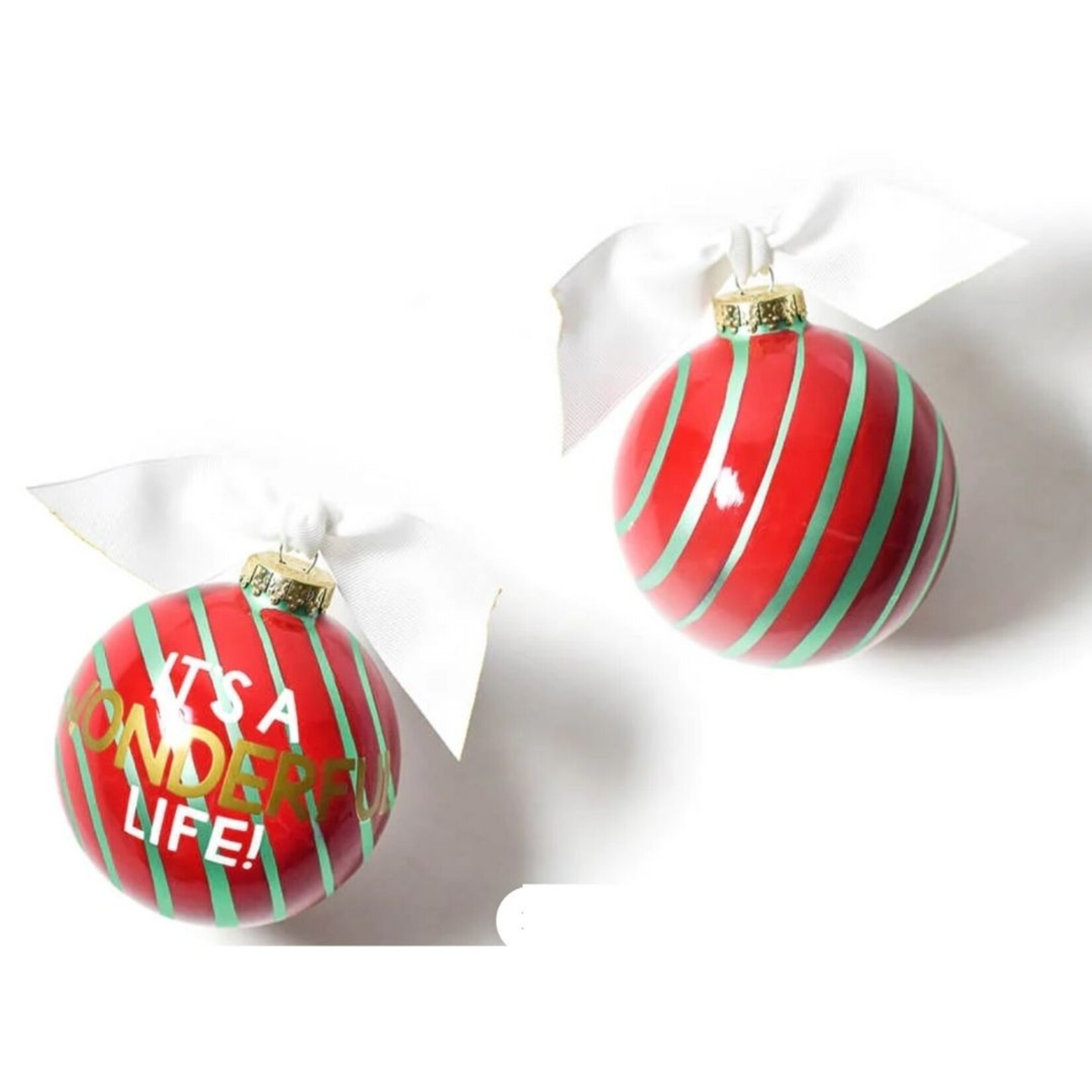 coton colors it's a wonderful life glass ornament