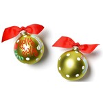 coton colors jolly jolly stockings glass ornament