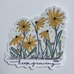 m. lynne designs keep growing sticker