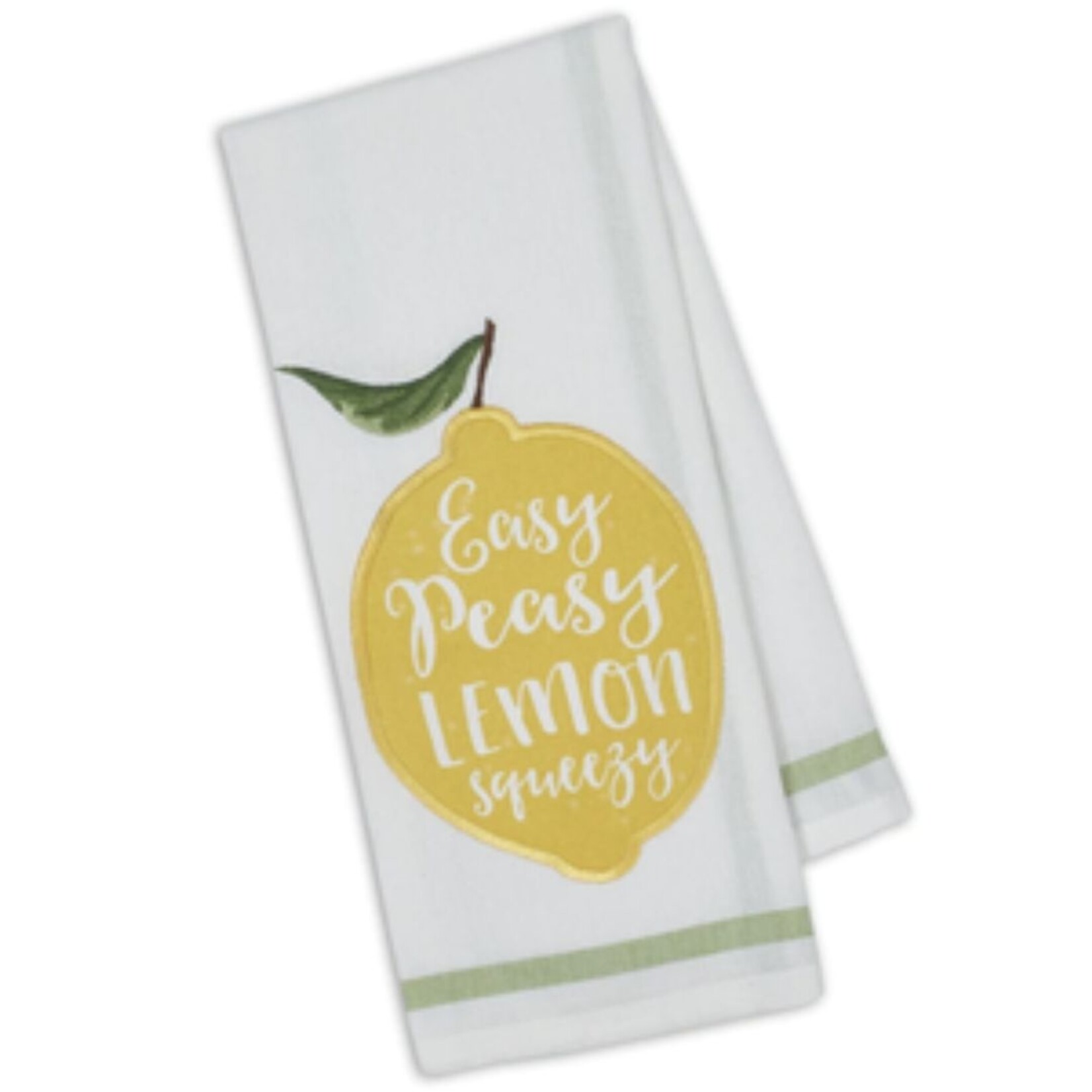 m. lynne designs lemon squeezy tea towel