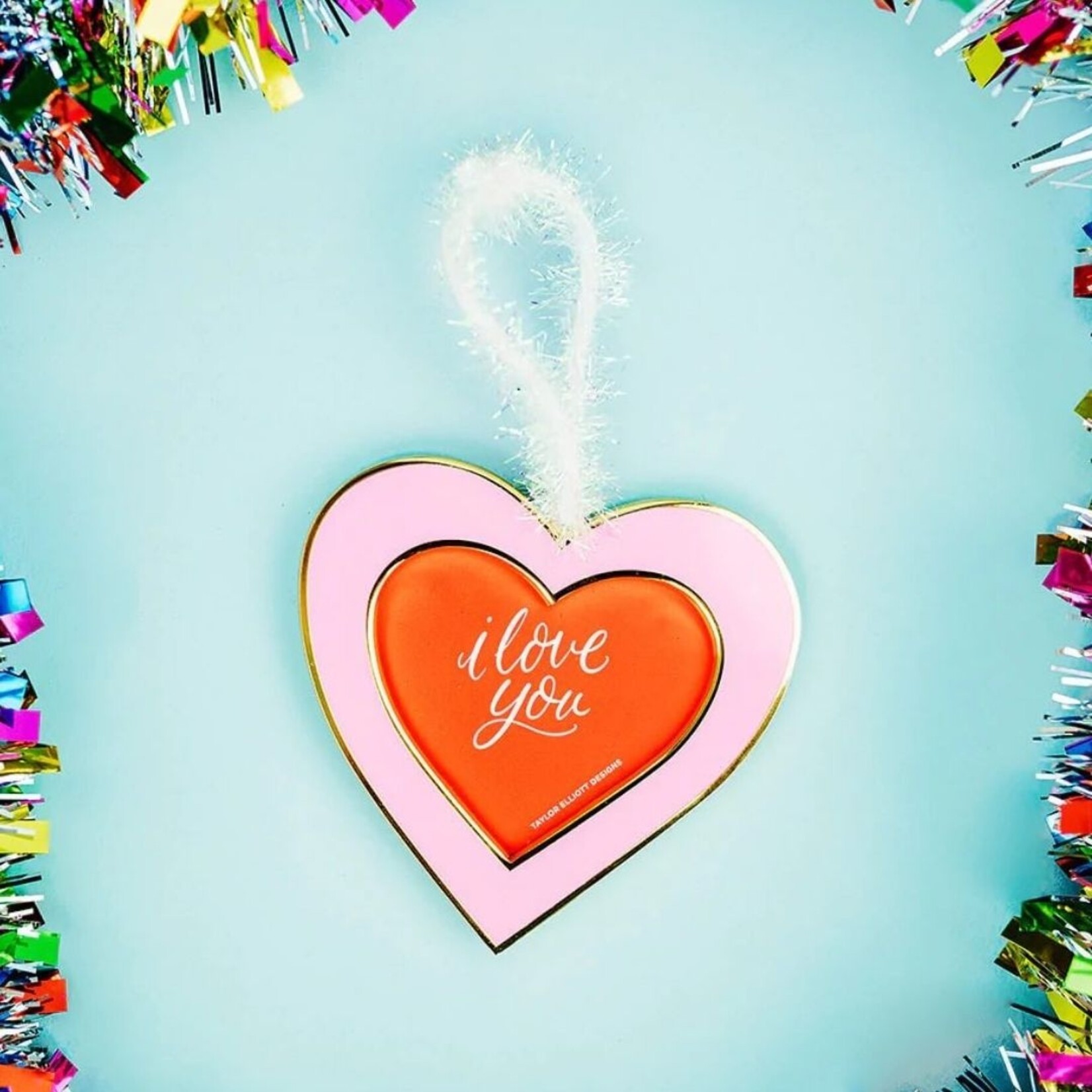 taylor elliott designs love you ornament frame