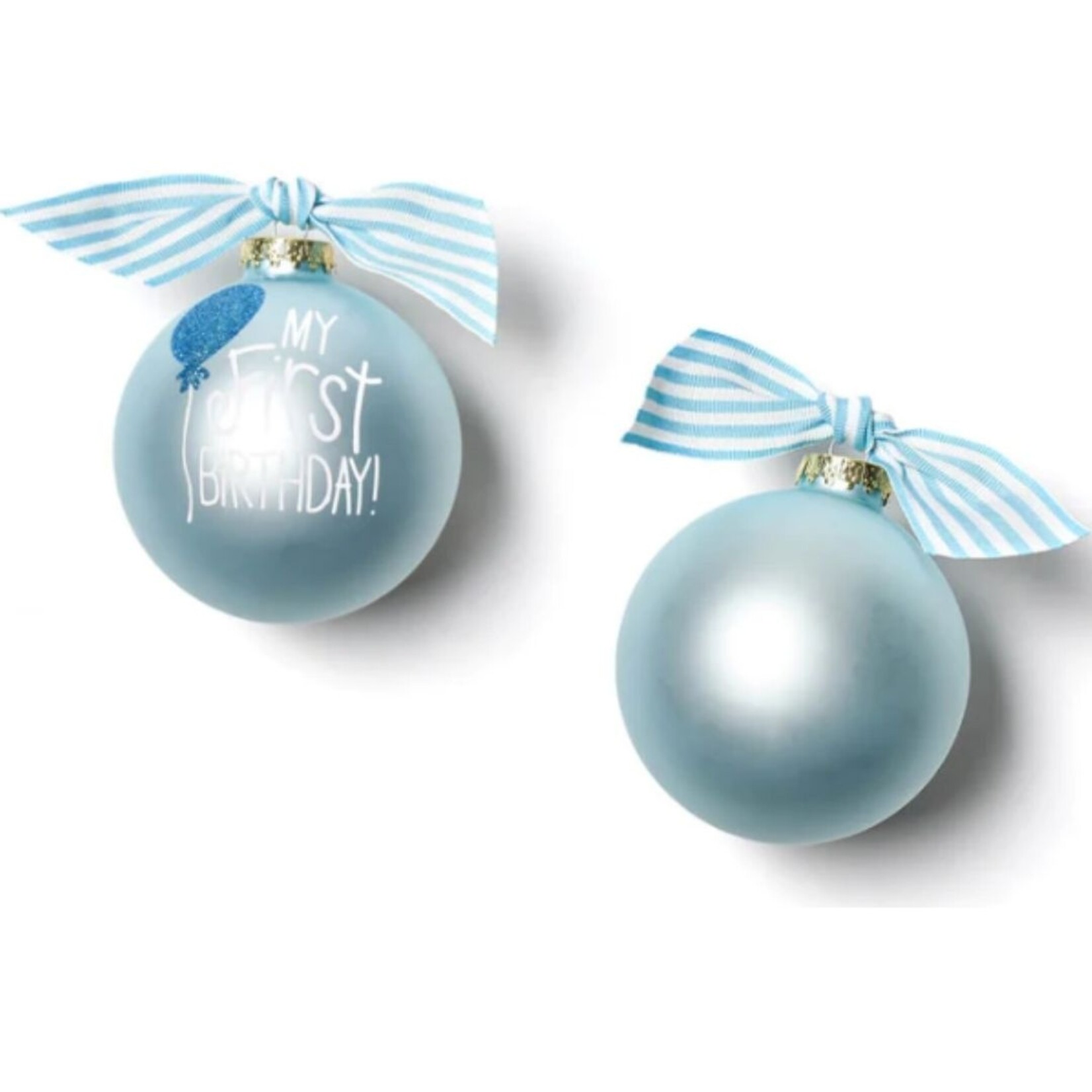 coton colors my first birthday glass ornament