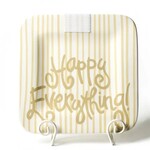 happy everything neutral skinny stripe square mini platter