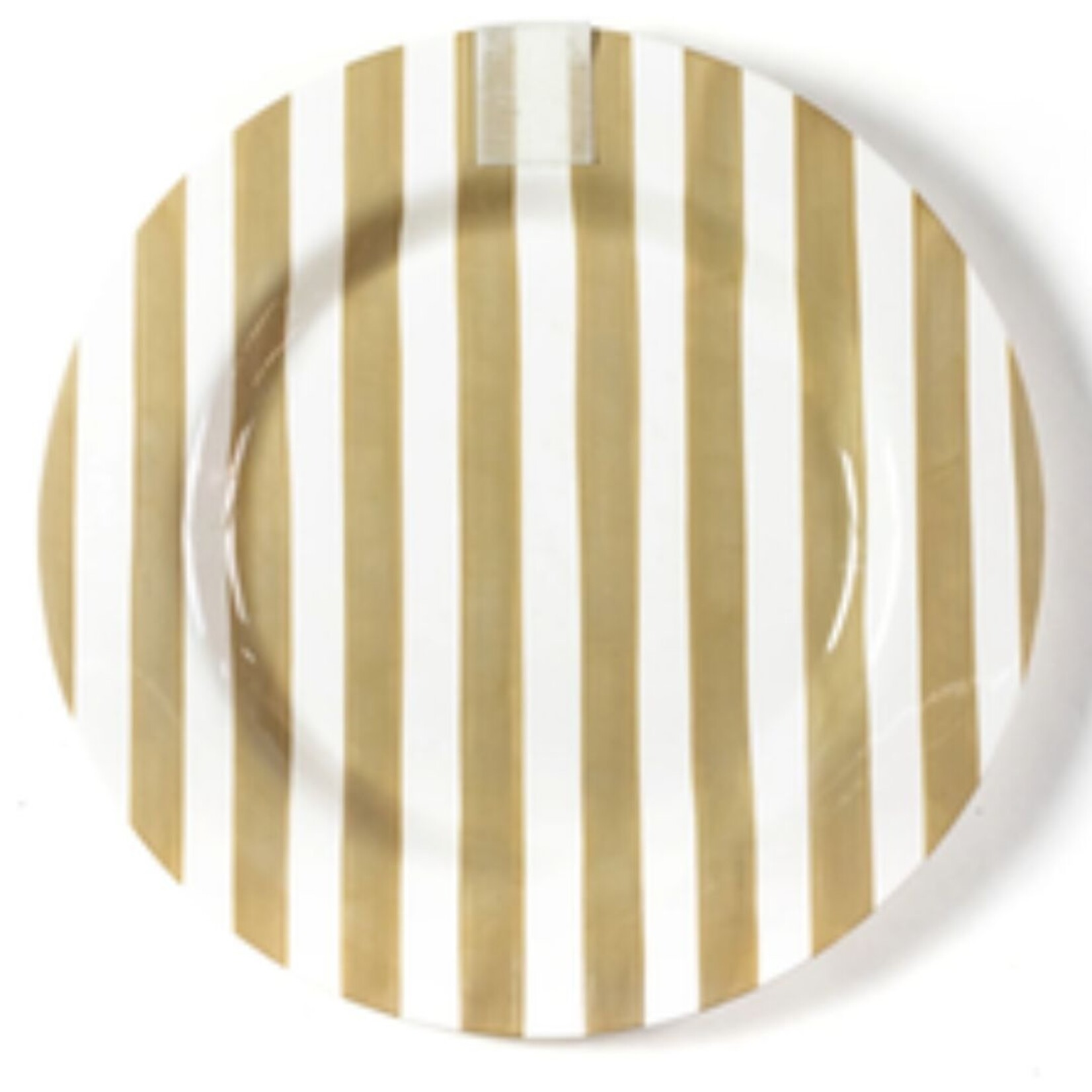 happy everything neutral stripe big entertaining platter