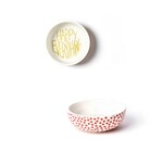 happy everything persimmon small dot happy everything dipping bowl