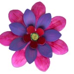 m. lynne designs purple pretty posy magnetic flower