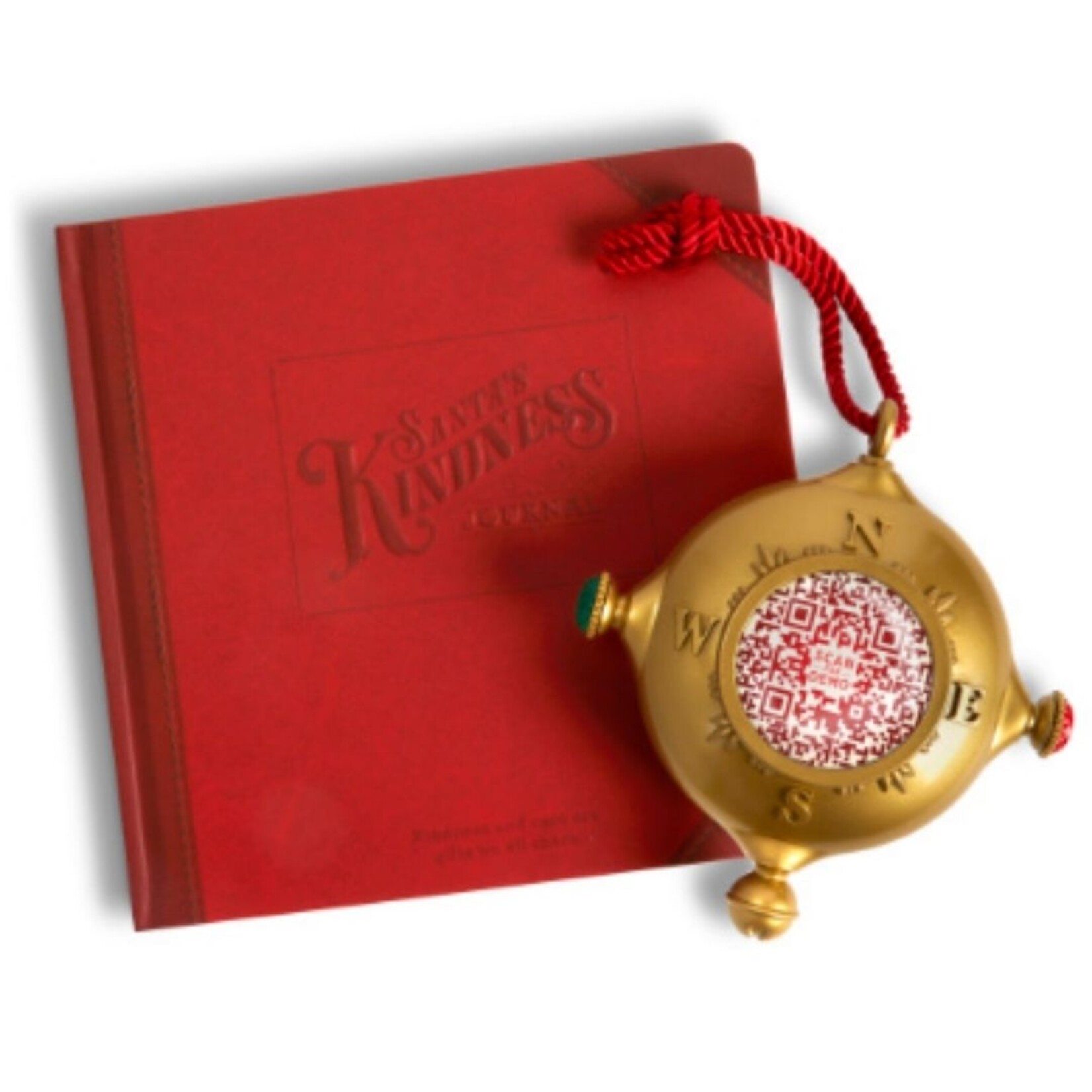 m. lynne designs santa's kindness ornament & journal