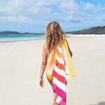 dock & bay summer peach sunrise quick dry towel