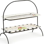m. lynne designs two level christmas platter