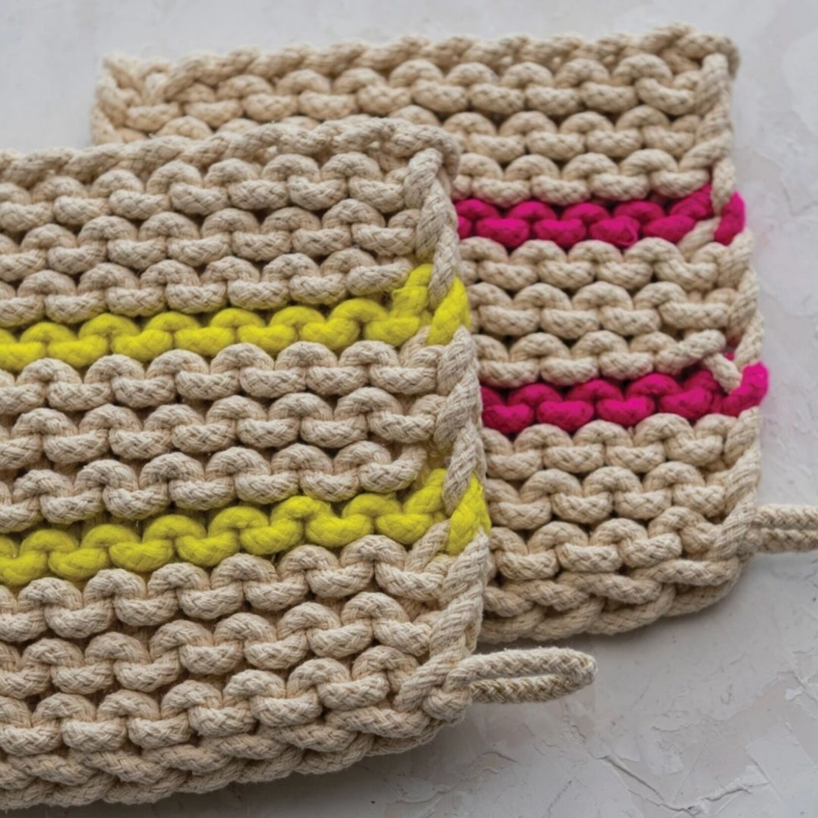 m. lynne designs neon pot holder
