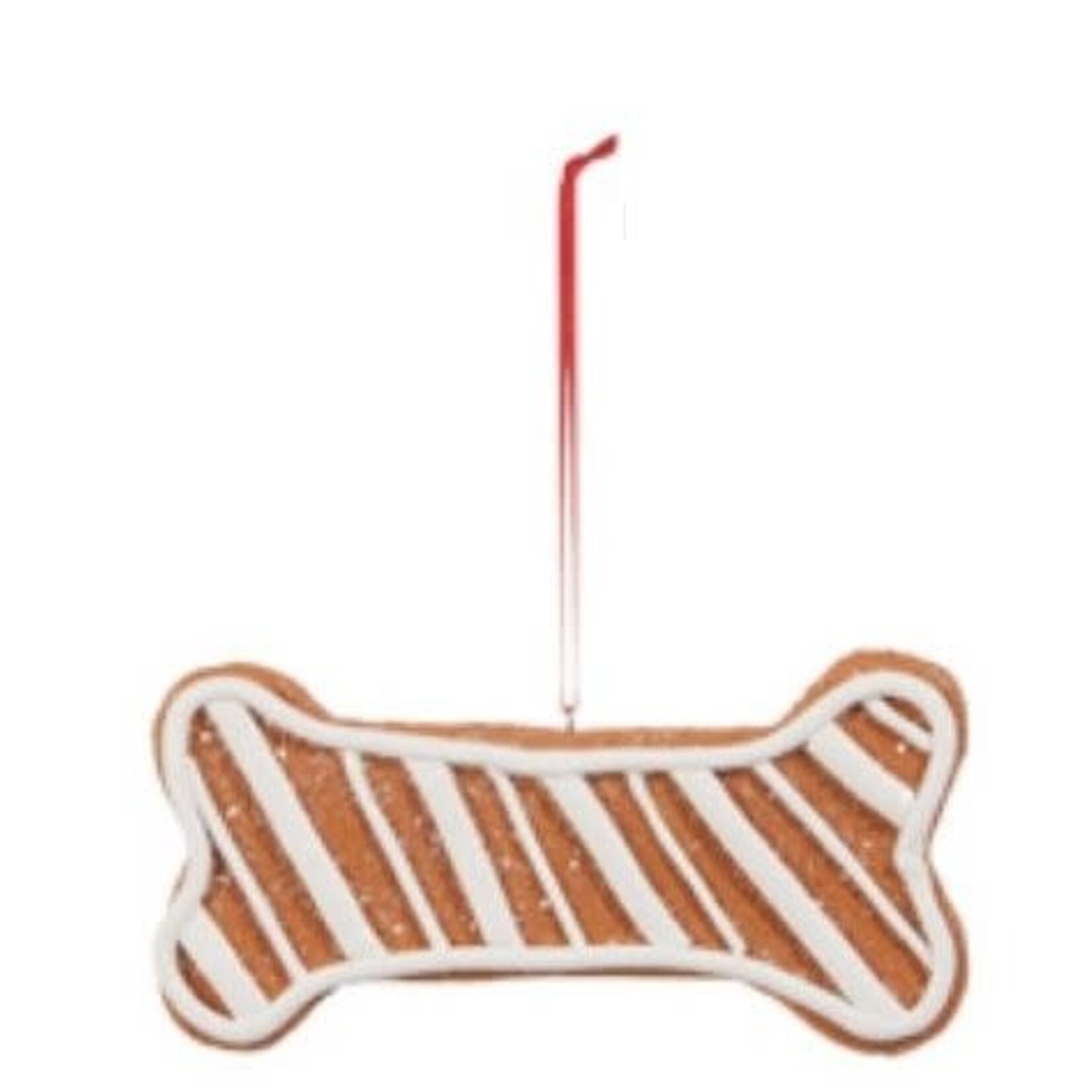m. lynne designs gingerbread dog bone ornament