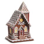 m. lynne designs lighted sprinkle gingerbread house with tower