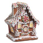 m. lynne designs lighted sprinkle gingerbread house with curved roof