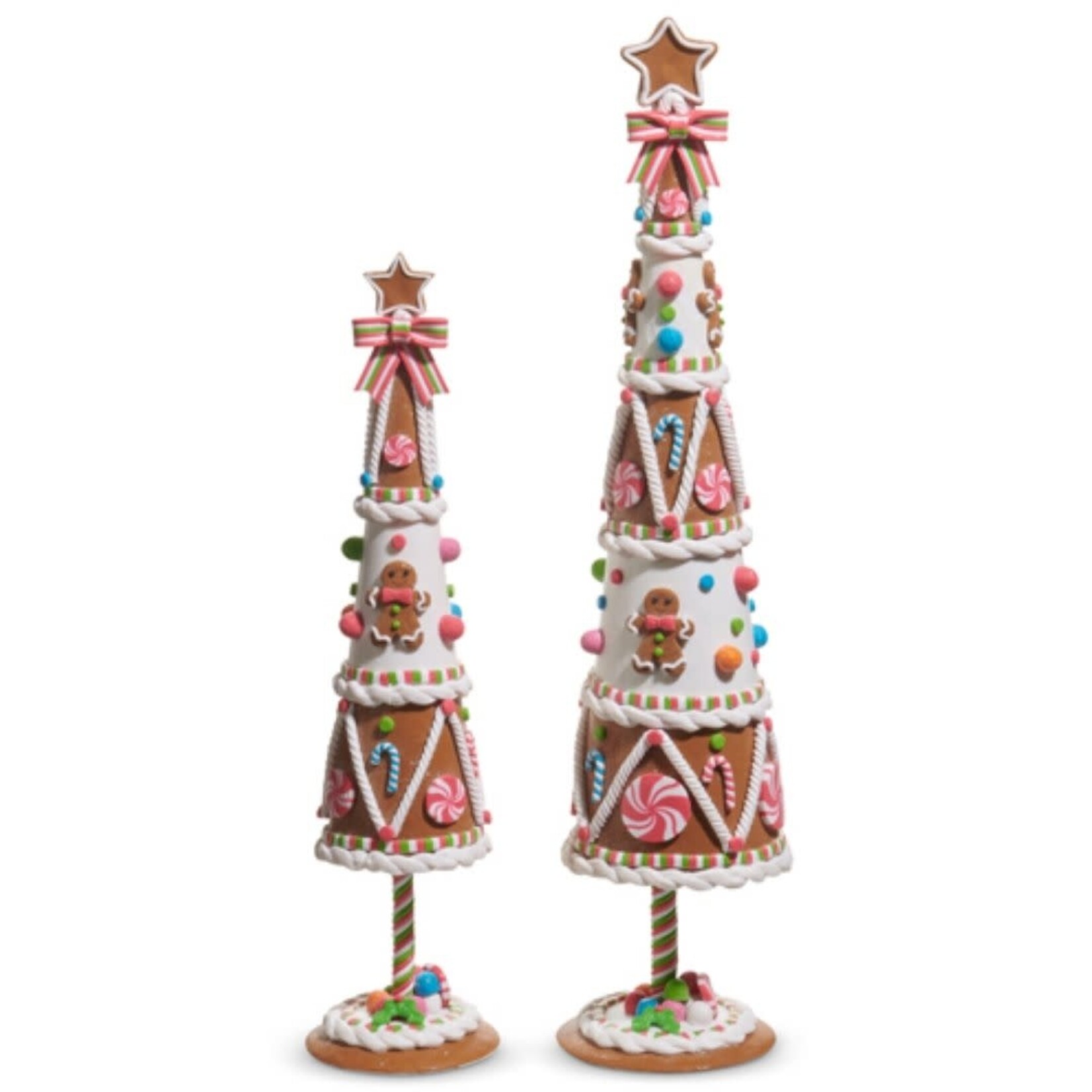 m. lynne designs colorful gingerbread trees