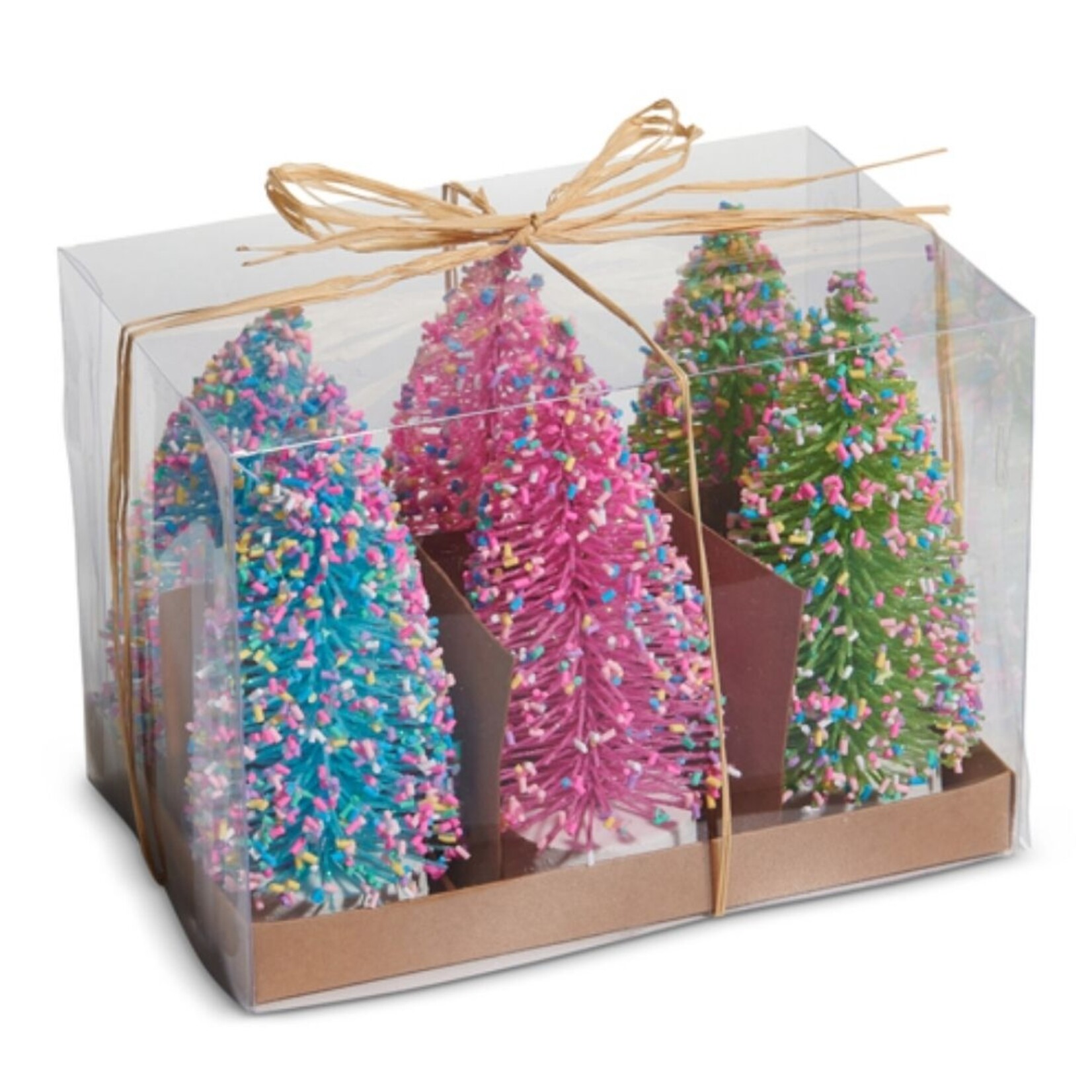 m. lynne designs colorful bottle brush tree with sprinkles
