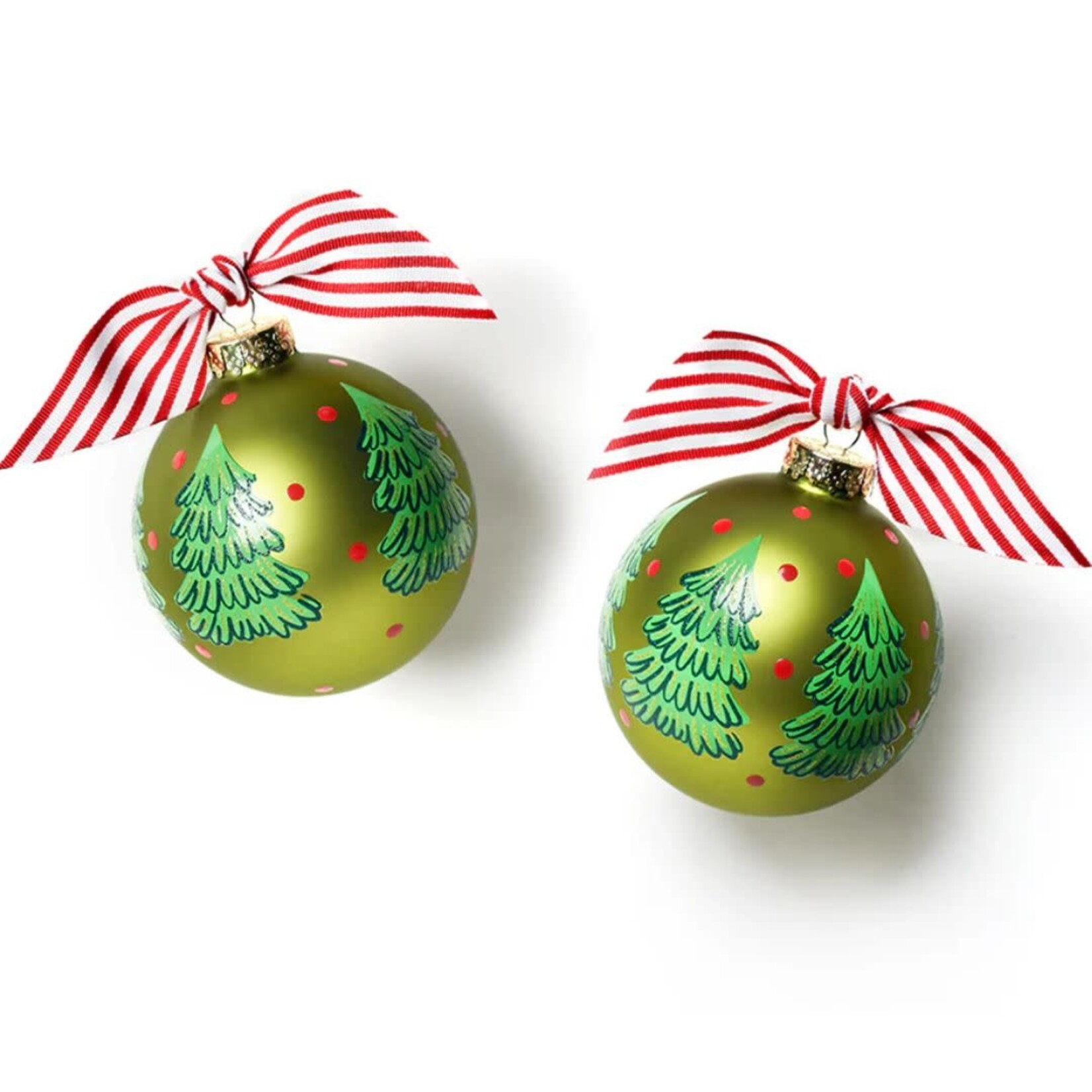 coton colors evergreen grove glass ornament
