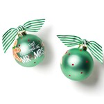 coton colors our first christmas as mr. & mrs. gingerbread glass ornament