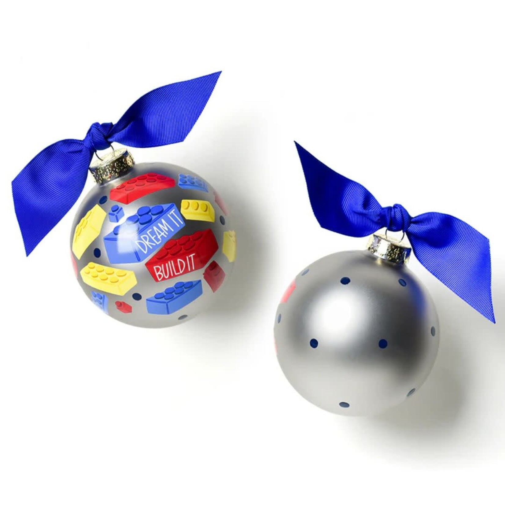 coton colors blocks glass ornament