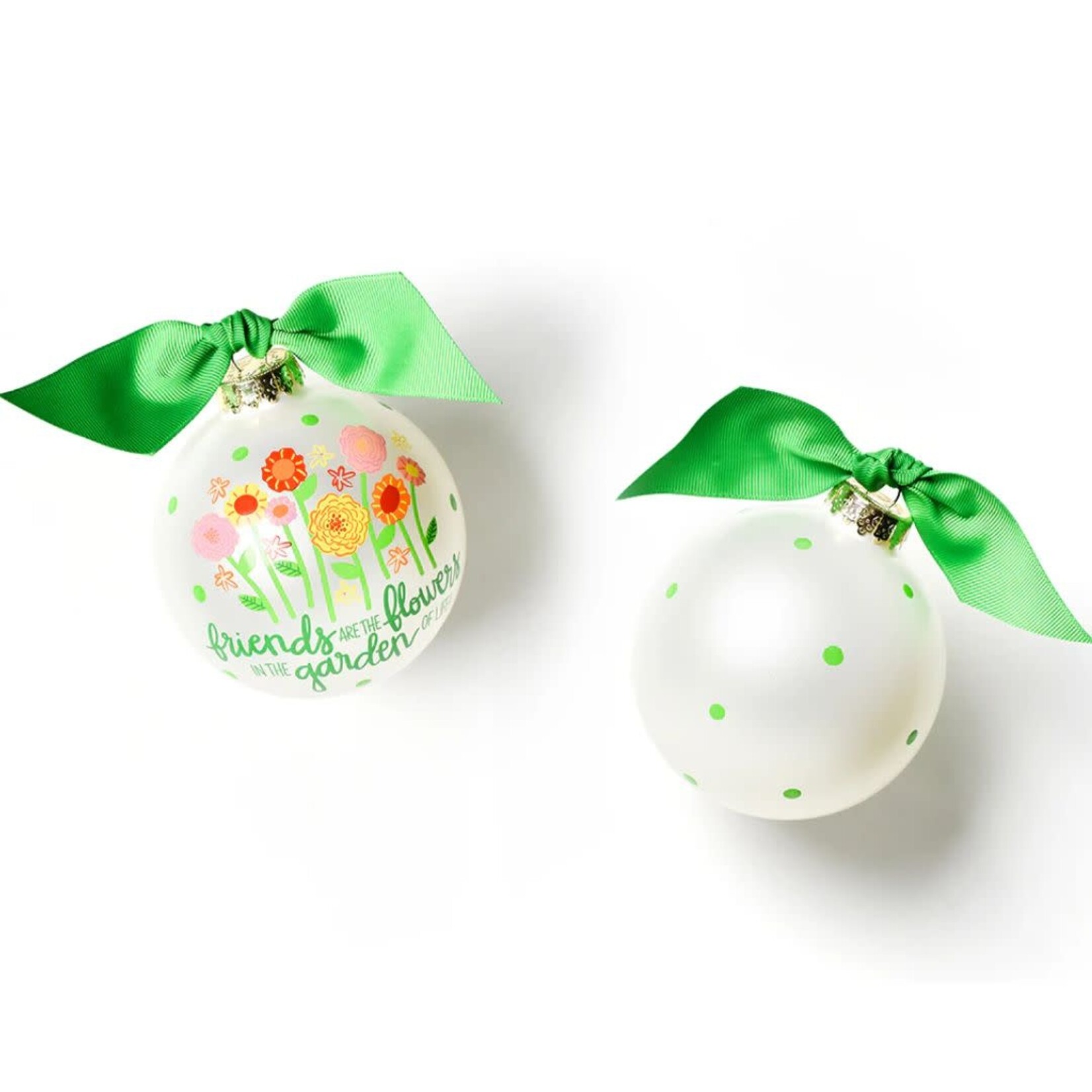 coton colors friends are flowers glass ornament