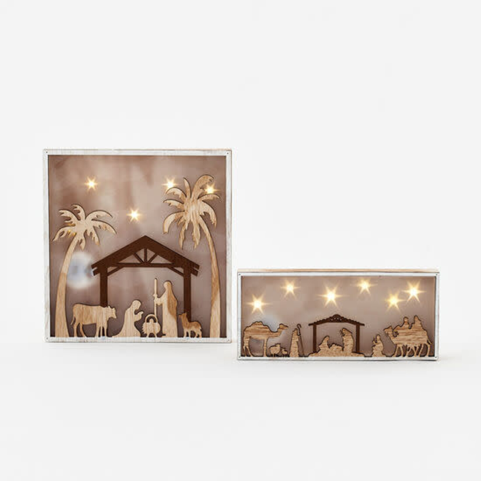 m. lynne designs starlight framed nativity