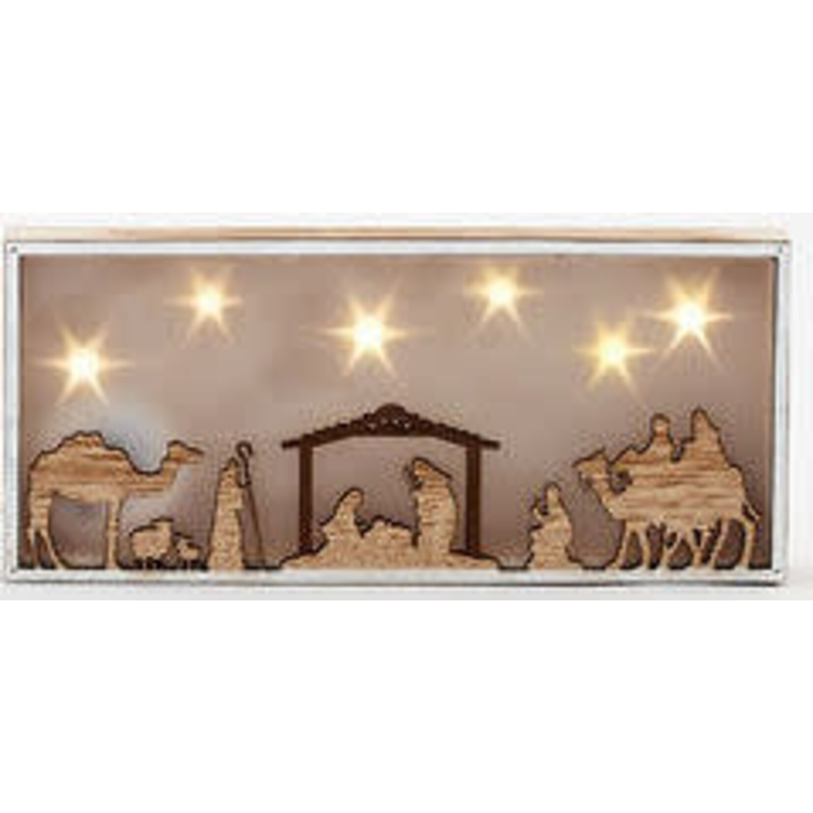 m. lynne designs starlight framed nativity