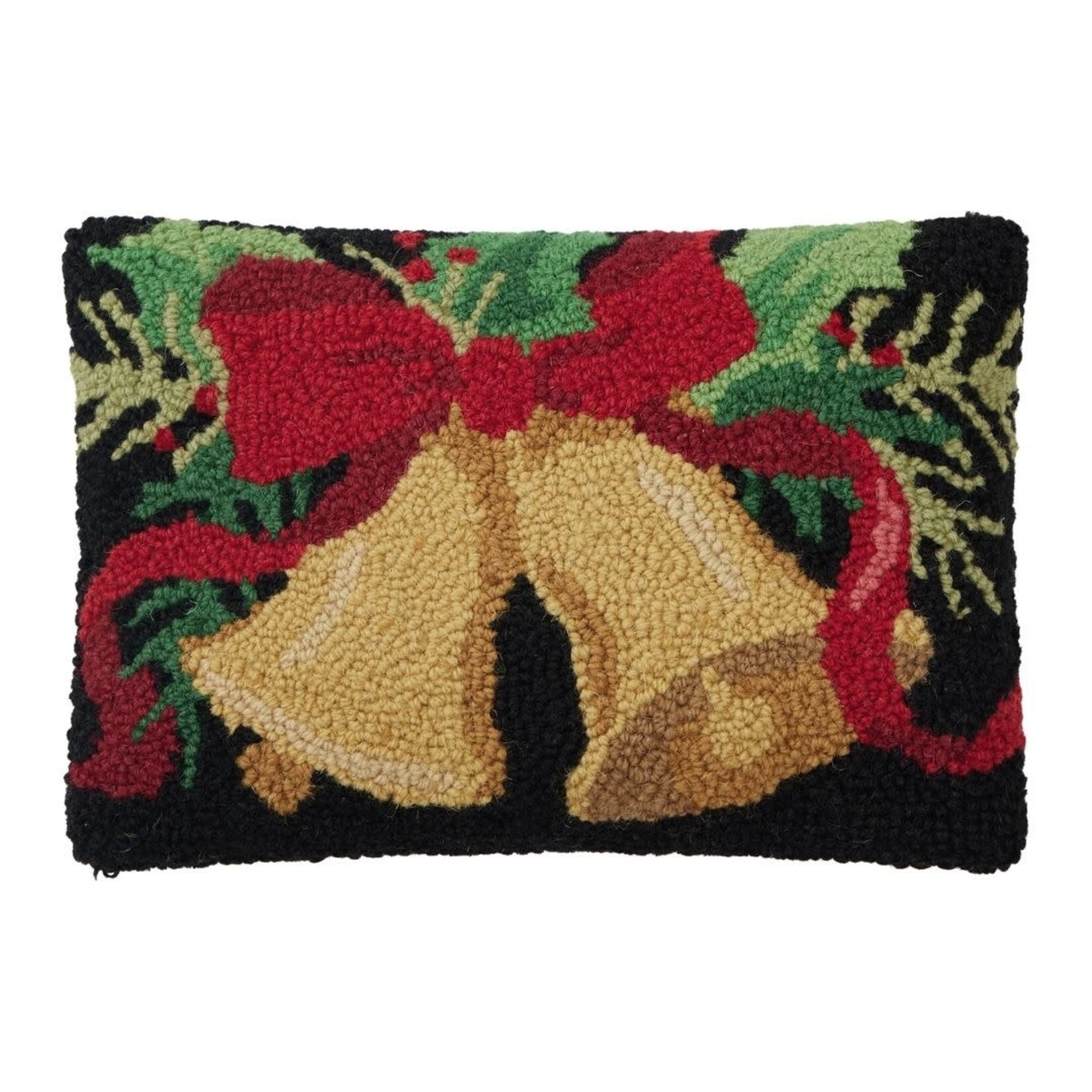 m. lynne designs christmas bell hook pillow