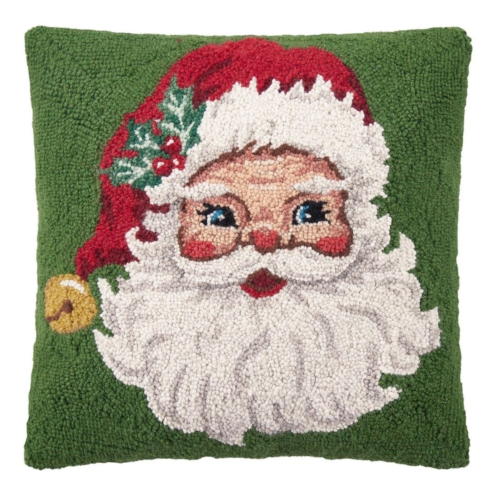 m. lynne designs red hat santa hook pillow