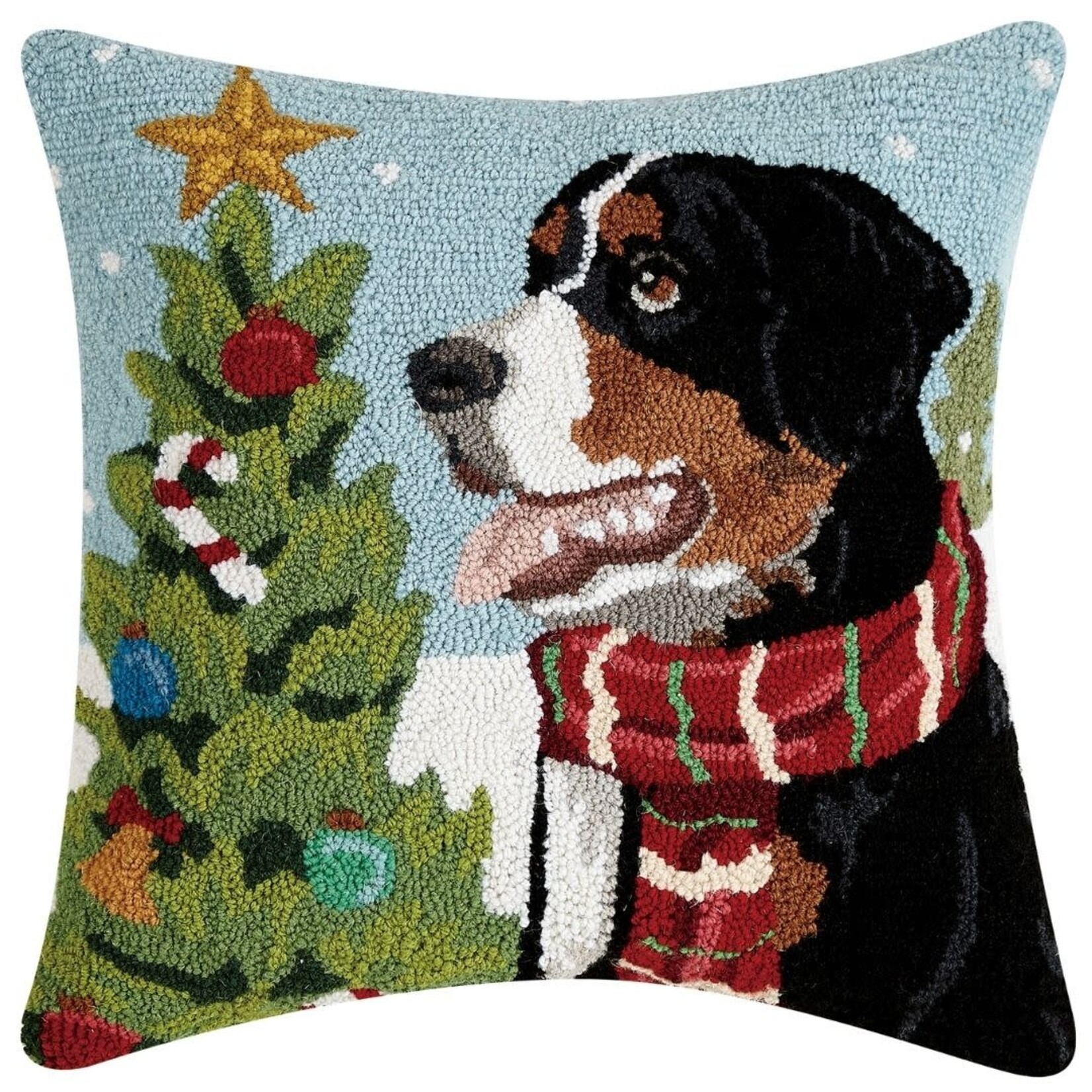 m. lynne designs bernese mountain dog hook pillow