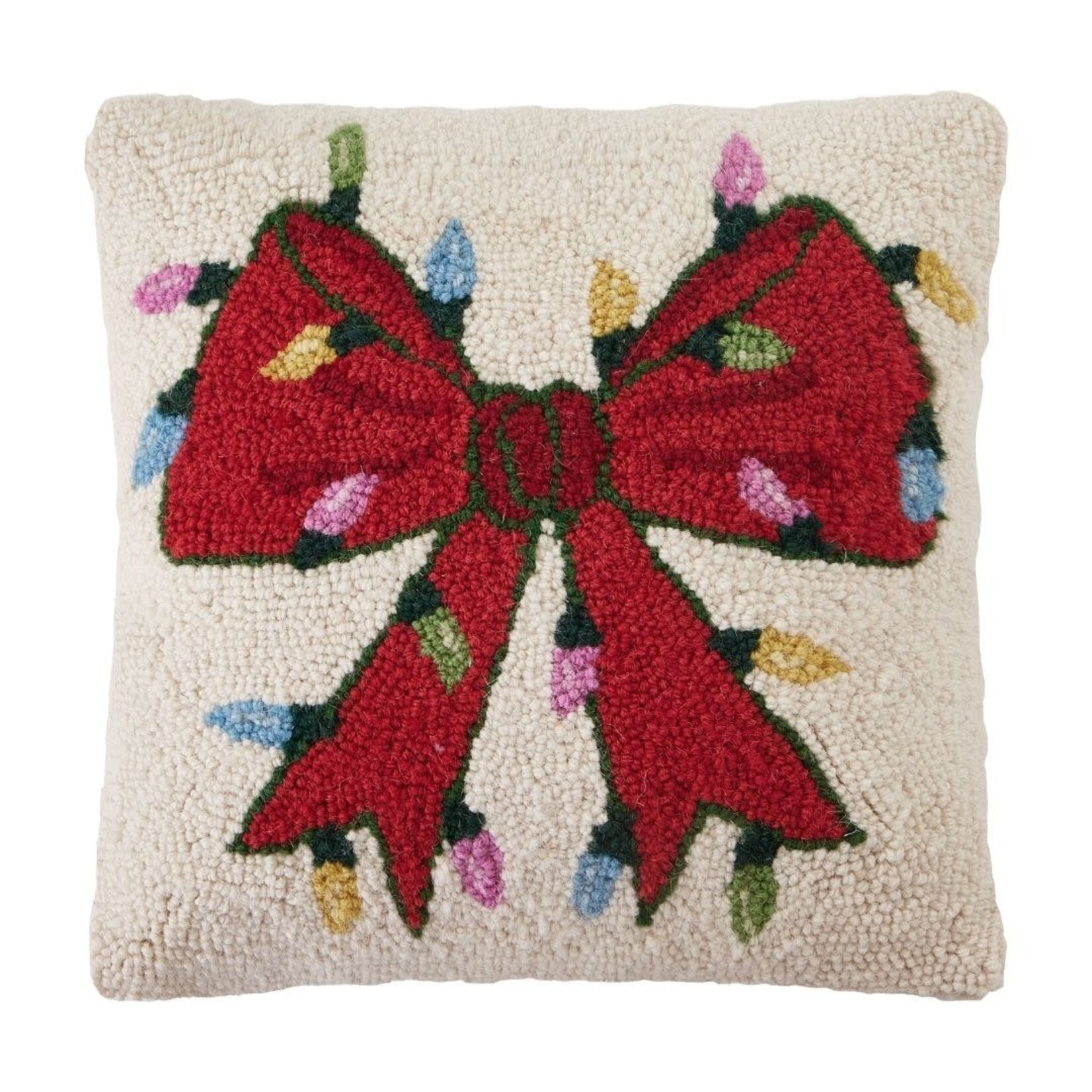 m. lynne designs christmas lights bow hook pillow