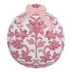 m. lynne designs pink chinoiserie shape ornament hook pillow