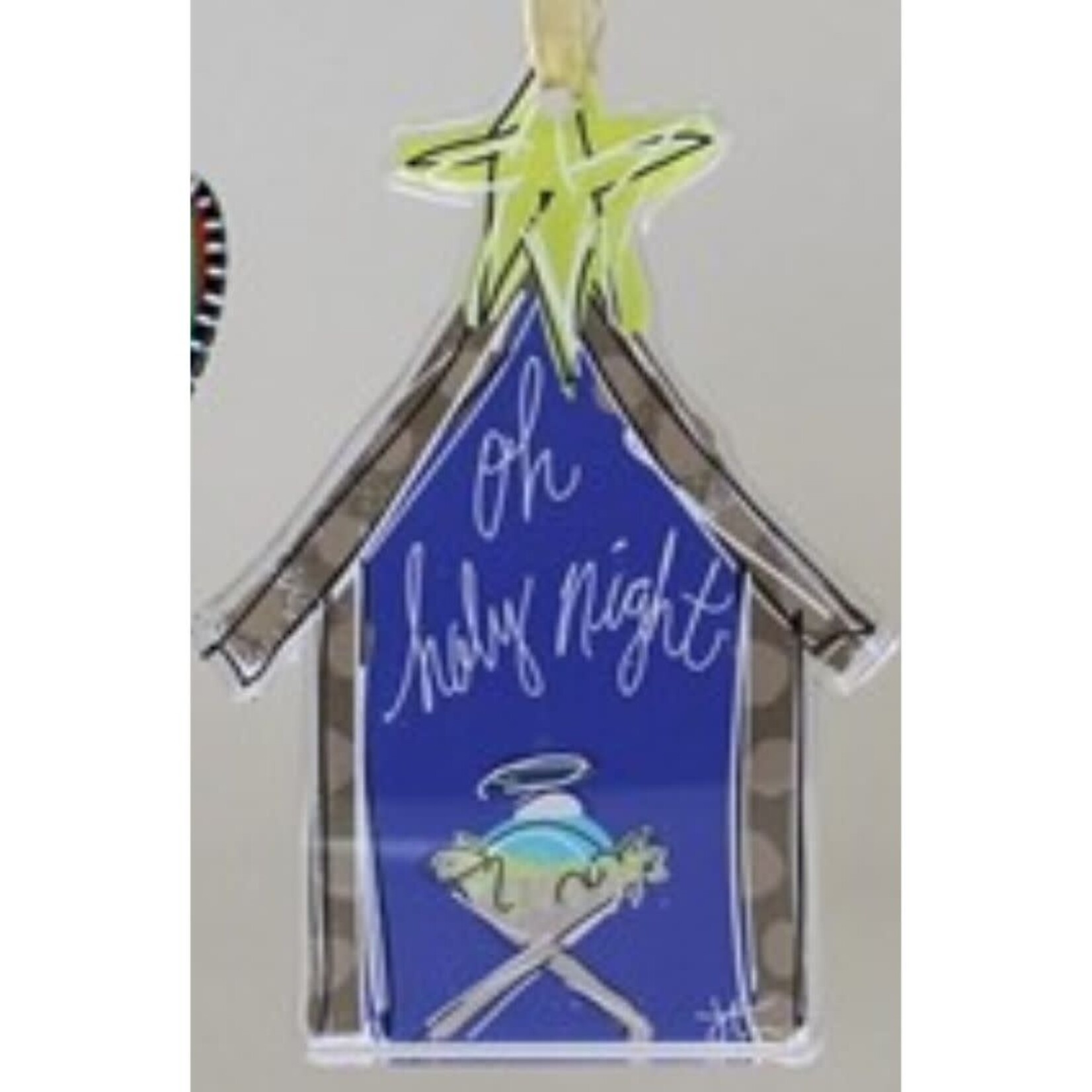 m. lynne designs acrylic manger cutout ornament