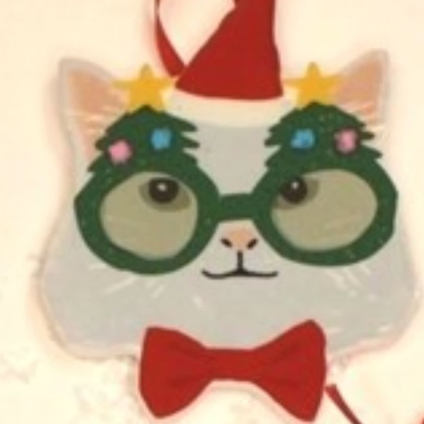 m. lynne designs christmas cat ornament