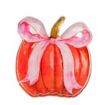 the round top collection pink ribbon pumpkin acrylic block