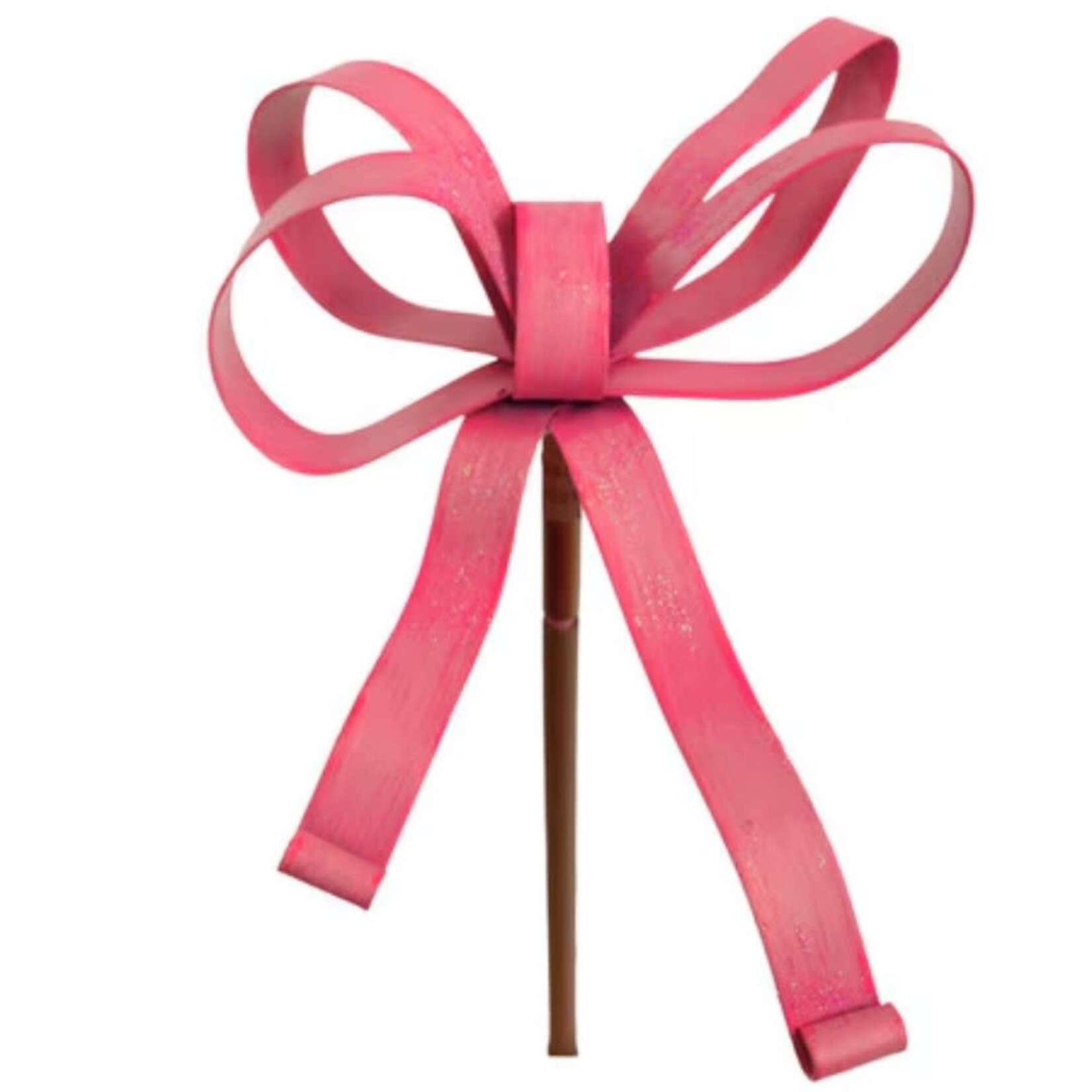 the round top collection pink bow finial