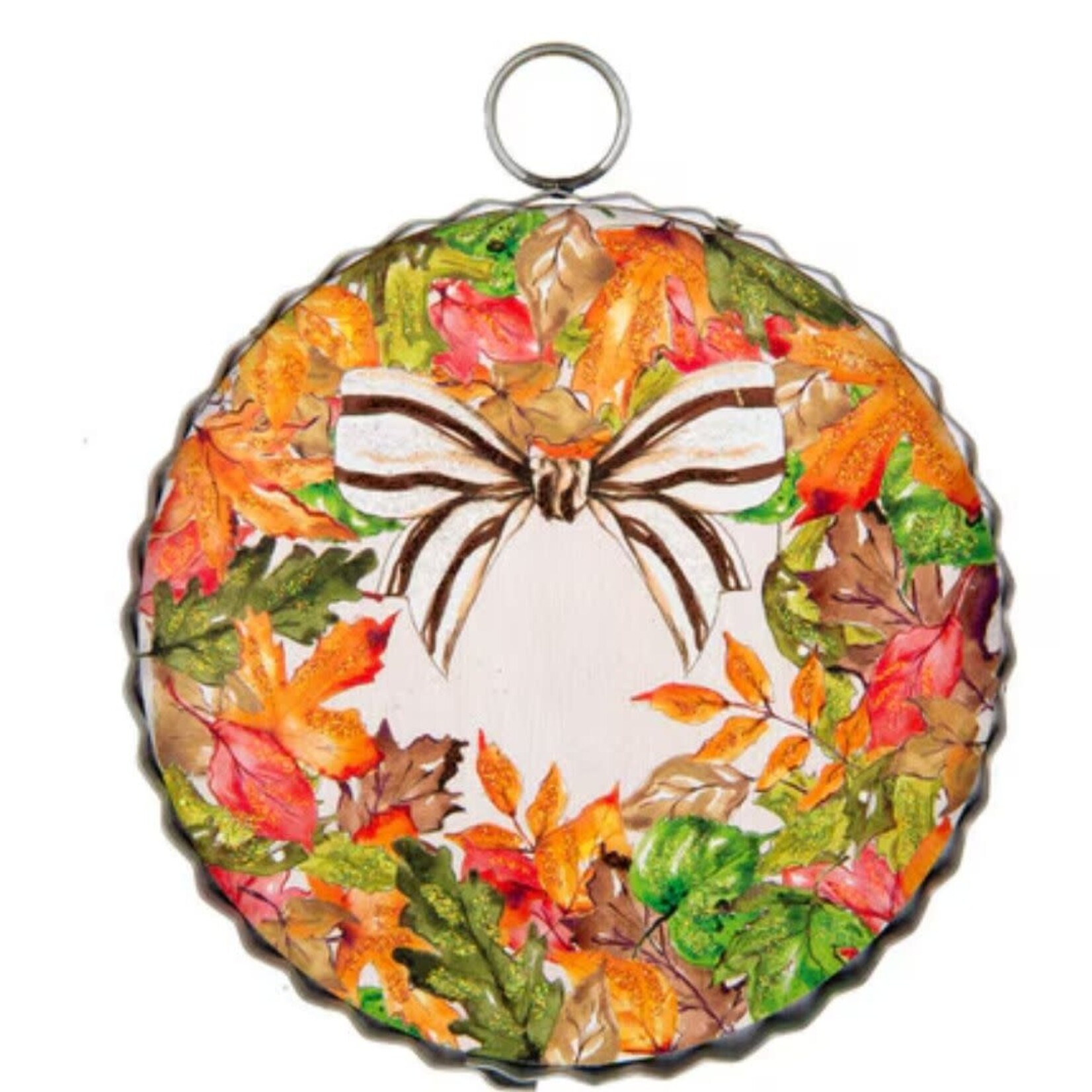 the round top collection beck's fall wreath charm