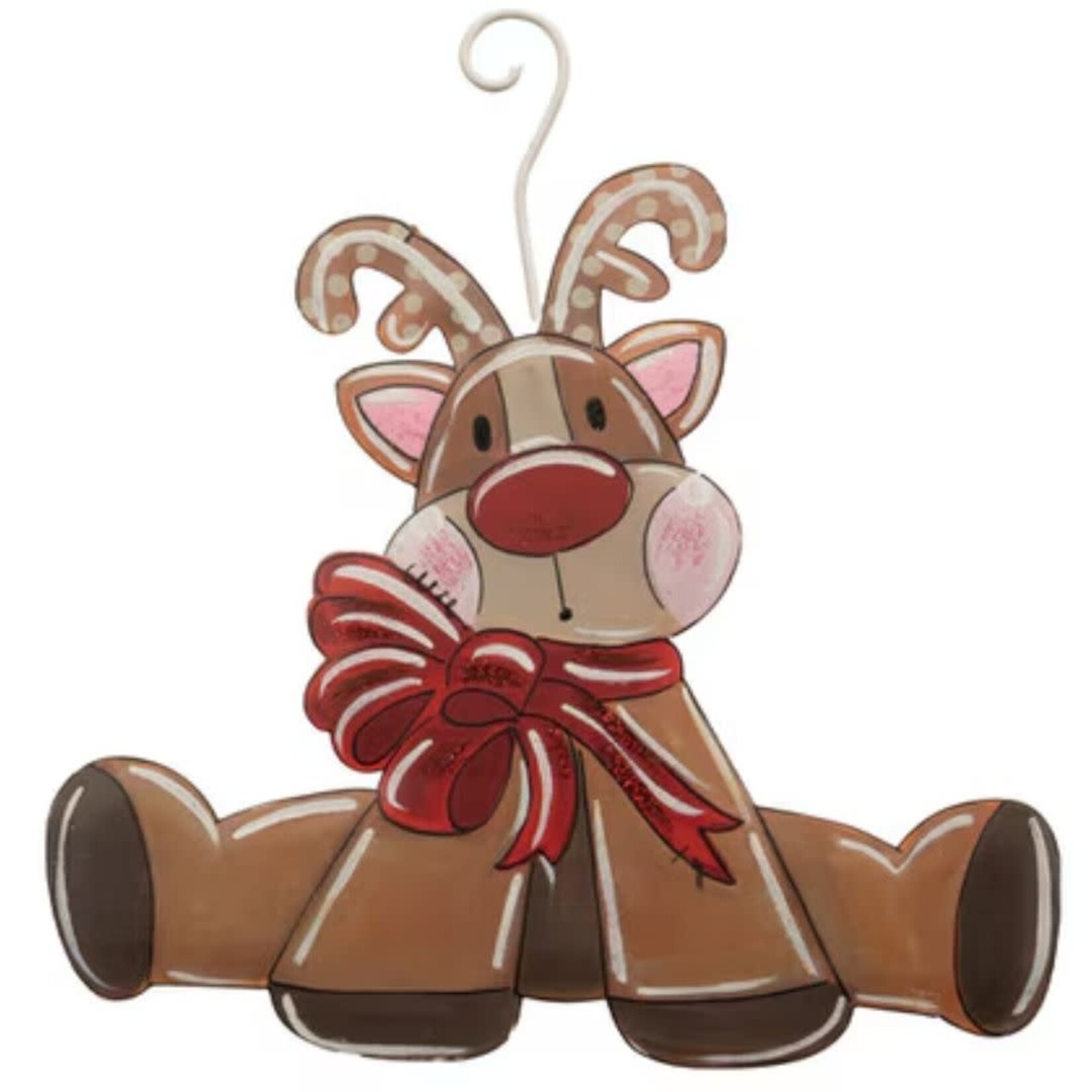 the round top collection splits reindeer ornament