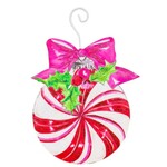 the round top collection vintage candy cane ball ornament