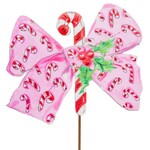 the round top collection vintage candy cane bow stake