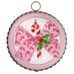 the round top collection vintage candy cane bow charm