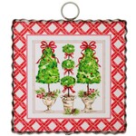 the round top collection traditional pinecone trees charm