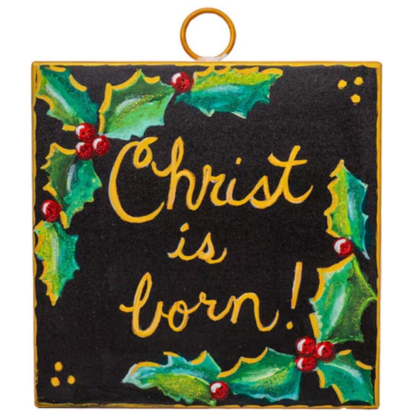 the round top collection Christ is born charm