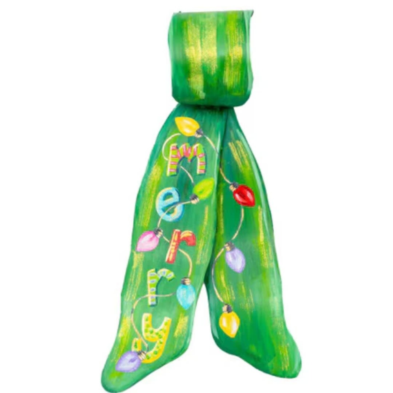 the round top collection merry & bright wreath ribbon