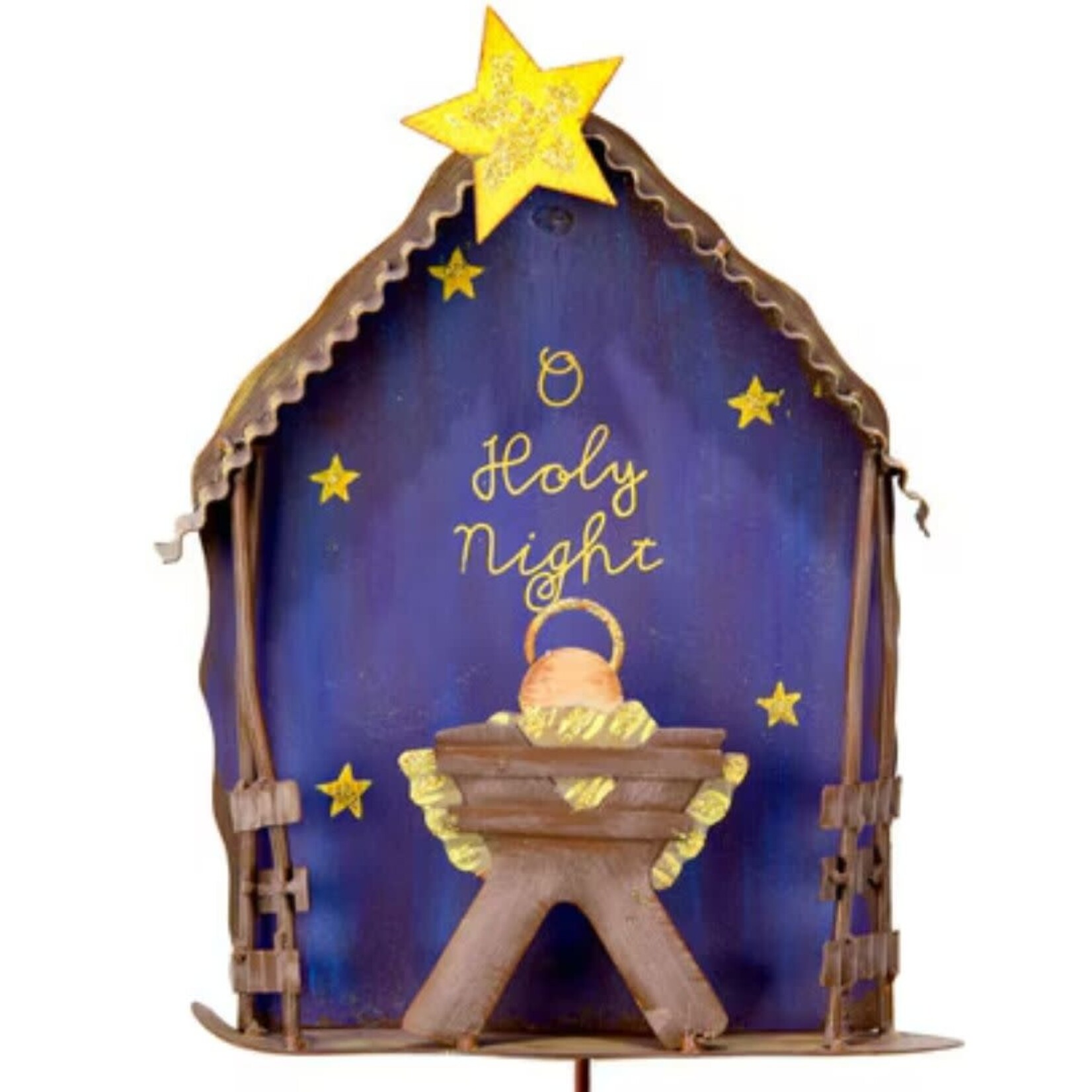 the round top collection O holy night stake