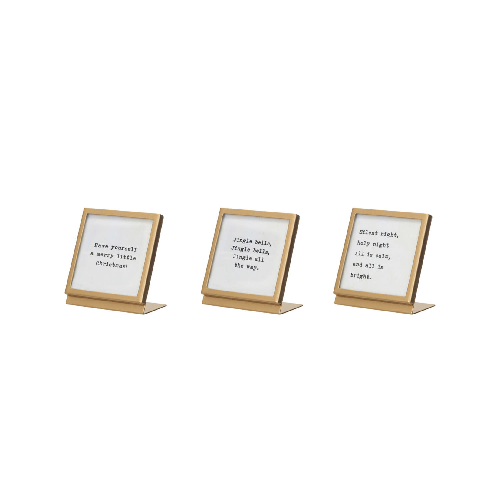m. lynne designs christmas quote with gold frame